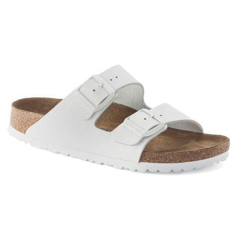 Birkenstock Two-Strap Sandals White / 35 EU / D (Medium) Birkenstock Arizona Two Strap Sandals (Soft Footbed) - White Leather