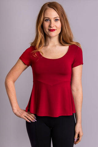 Blue Sky Clothing Co Apparel & Accessories XSmall Kim Cap Top - Lipstick Red