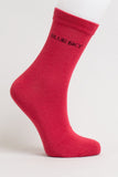 Blue Sky Clothing Co Socks Red / O/S Blue Sky Womens Bamboo Crew Socks- (1 pair)