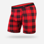 Bn3th Apparel & Accessories Small Boxer Brief - Fireside Plaid - Red