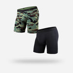 Bn3th Apparel & Accessories Small Classic Trunk 2-Pack Black/Camo