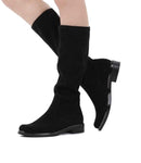 Caprice Mid Boots Caprice Womens Tall Stretch Boot- Black