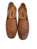Cassini Slip-Ons & Loafers Cassini Women's Mindy Slip On Loafers- Tan Reptile