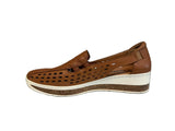Cassini Slip-Ons & Loafers Cassini Women's Mindy Slip On Loafers- Tan Reptile