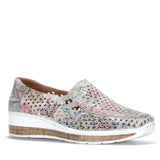 Cassini Slip-Ons & Loafers Cassini Women's Monkey Slip On Loafers- Cream/ Zigzag