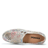 Cassini Slip-Ons & Loafers Cassini Women's Monkey Slip On Loafers- Cream/ Zigzag