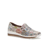 Cassini Slip-Ons & Loafers Cassini Women's Monkey Slip On Loafers- Cream/ Zigzag