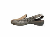 Cassini Slip-Ons & Loafers Cassini Women's Mot Slingback Loafers- Taupe/ Squaw