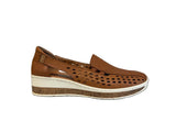 Cassini Slip-Ons & Loafers Medium / Tan / 37 EU Cassini Women's Mindy Slip On Loafers- Tan Reptile