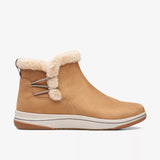 Clarks Ankle Boots 5 / B (Medium) / Tan Clarks Womens Breeze Fur Boots - Tan