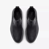 Clarks Ankle Boots Clarks Men's Newford Easy Chelsea Boots- Black Leather