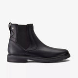 Clarks Ankle Boots Clarks Men's Newford Easy Chelsea Boots- Black Leather