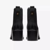 Clarks Ankle Boots Clarks Women's Chamberly Top Heeled Boots- Black Leather