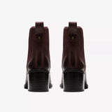 Clarks Ankle Boots Clarks Women's Chamberly Top Heeled Boots- Merlot Leather