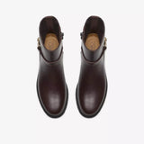 Clarks Ankle Boots Clarks Women's Code L Bay Lug Sole Boots- Dark Brown Leather