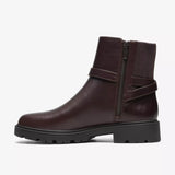 Clarks Ankle Boots Clarks Women's Code L Bay Lug Sole Boots- Dark Brown Leather