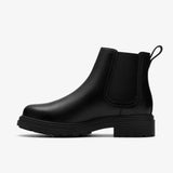 Clarks Ankle Boots Clarks Women's Ornoco3 Lane Chelsea Boots- Black Leather
