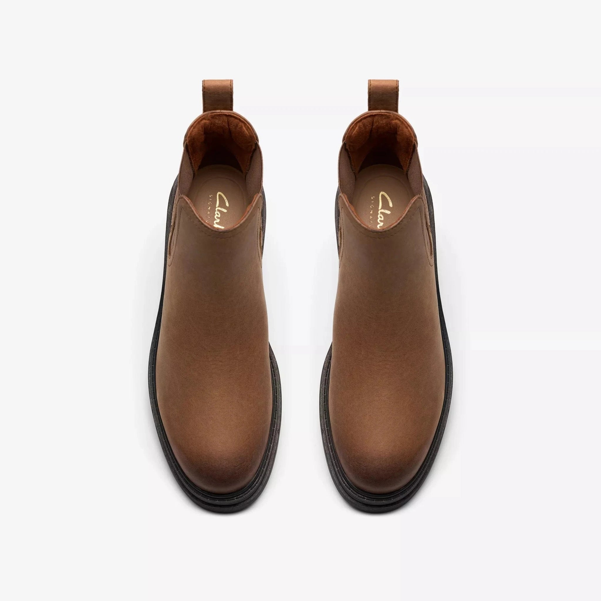 Clarks Ankle Boots Clarks Women's Ornoco3 Lane Chelsea Boots- Walnut Leather