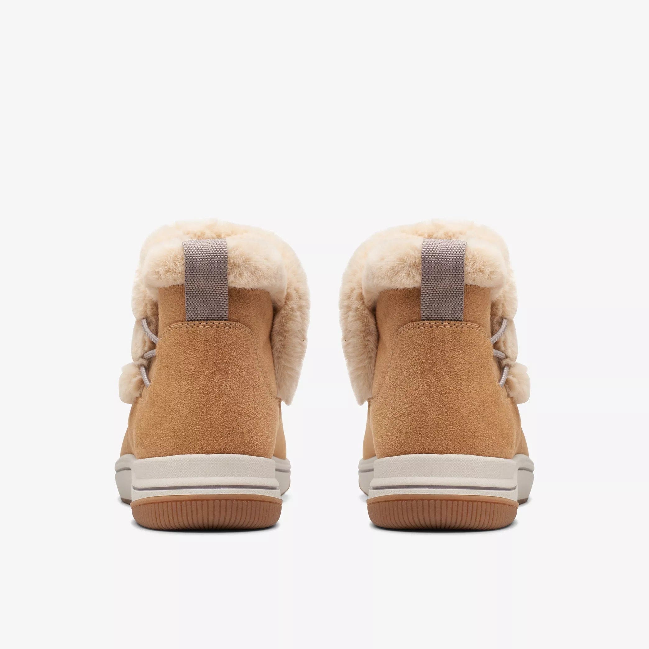 Clarks Ankle Boots Clarks Womens Breeze Fur Boots - Tan