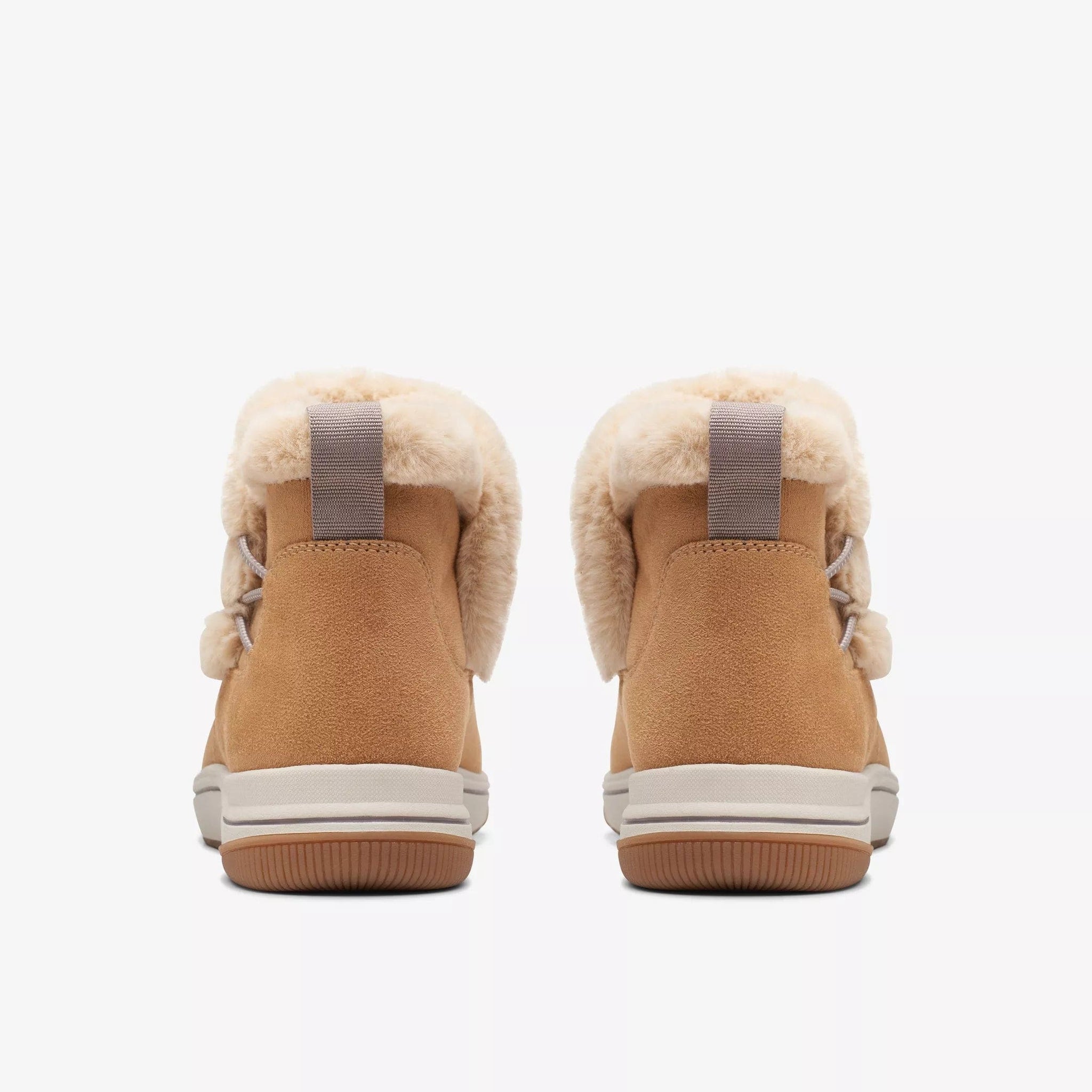 Clarks Ankle Boots Clarks Womens Breeze Fur Boots - Tan