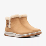 Clarks Ankle Boots Clarks Womens Breeze Fur Boots - Tan