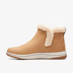 Clarks Ankle Boots Clarks Womens Breeze Fur Boots - Tan