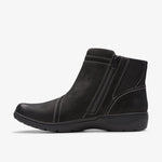 Clarks Ankle Boots Clarks Womens Carleigh Style Boots - Black Leather