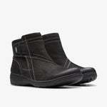 Clarks Ankle Boots Clarks Womens Carleigh Style Boots - Black Leather