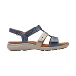 Clarks Ankle Strap Sandals Clarks Womens Kitly Ave Sandals - Denim Combination 70990