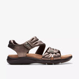 Clarks Ankle Strap Sandals Medium / Bronze / 5 US Clarks Women's Kitly Ave Sandals- Bronze Leather