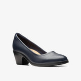 Clarks Classic Heels & Pumps Clarks Women's Emily 2 Ruby Pumps- Navy Leather