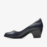 Clarks Classic Heels & Pumps Clarks Women's Emily 2 Ruby Pumps- Navy Leather
