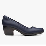 Clarks Classic Heels & Pumps Clarks Women's Emily Belle Pumps- Navy Leather