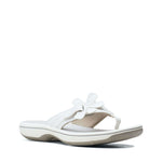 Clarks Flip Flop Sandals Clarks Womens Brinkley Flora Sandals - White