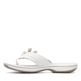 Clarks Flip Flop Sandals Clarks Womens Brinkley Flora Sandals - White