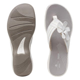 Clarks Flip Flop Sandals Clarks Womens Brinkley Flora Sandals - White