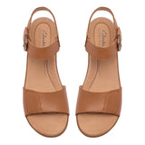 Clarks Heels Clarks Women's Emily 2 Amanda Heels- Tan Leather