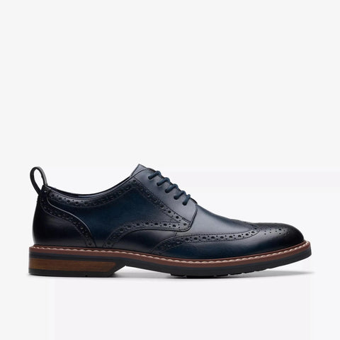Clarks Lace-Ups & Oxfords Clarks Men's Aldwin Limit Dress Shoes- Navy Leather