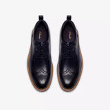 Clarks Lace-Ups & Oxfords Clarks Men's Aldwin2 Limit Dress Shoes- Navy Leather