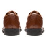 Clarks Lace-Ups & Oxfords Clarks Men's Whiddon Plain Dress Shoes- Dark Tan Leather