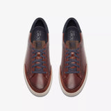 Clarks Lifestyle Sneakers Clarks Men's Code C Tie Leather Sneakers- Mahogany Leather
