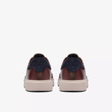 Clarks Lifestyle Sneakers Clarks Men's Code C Tie Leather Sneakers- Mahogany Leather