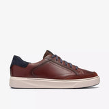 Clarks Lifestyle Sneakers Clarks Men's Code C Tie Leather Sneakers- Mahogany Leather