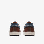 Clarks Lifestyle Sneakers Clarks Mens Mapstone Lace - Mahogany Leather