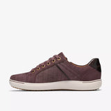 Clarks Lifestyle Sneakers Clarks Women's Nalle Zen Sneakers- Plum Interest