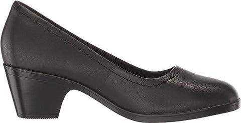 Clarks Shoe Clarks Womens Emily2 Ruby Pumps - Black Leather