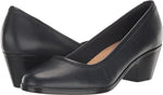Clarks Shoe Clarks Womens Emily2 Ruby Pumps - Navy Leather