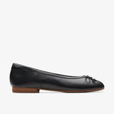 Clarks Slip-Ons & Loafers Black / 5 / B Clarks Fawna Lily Flats - Black Leather