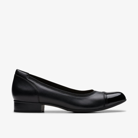 Clarks Slip-Ons & Loafers Black / 5 / B Clarks Krystine May Flats - Black Leather