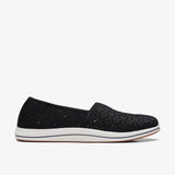 Clarks Slip-Ons & Loafers Black / 5 / Medium Clarks Womens Breeze Emily Slip Ons - Black